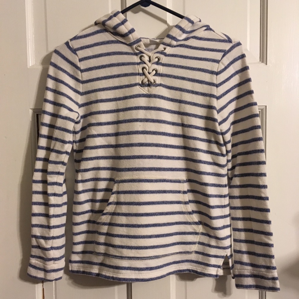 Old Navy Striped Hooded Sweatshirt
